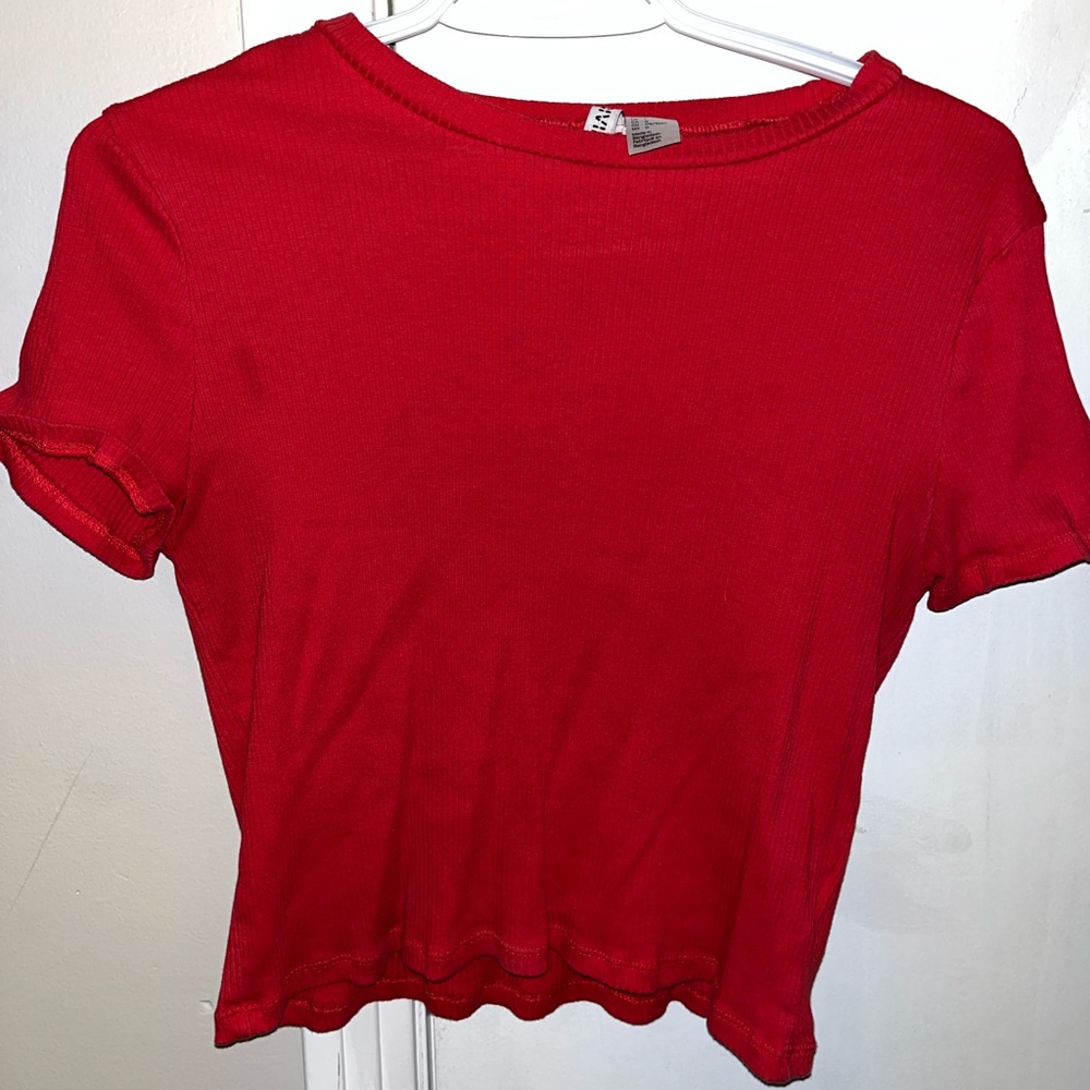 H&M Red Crop Top